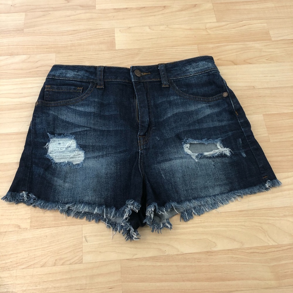 Sneak Peek High Rise blue jean shorts size M